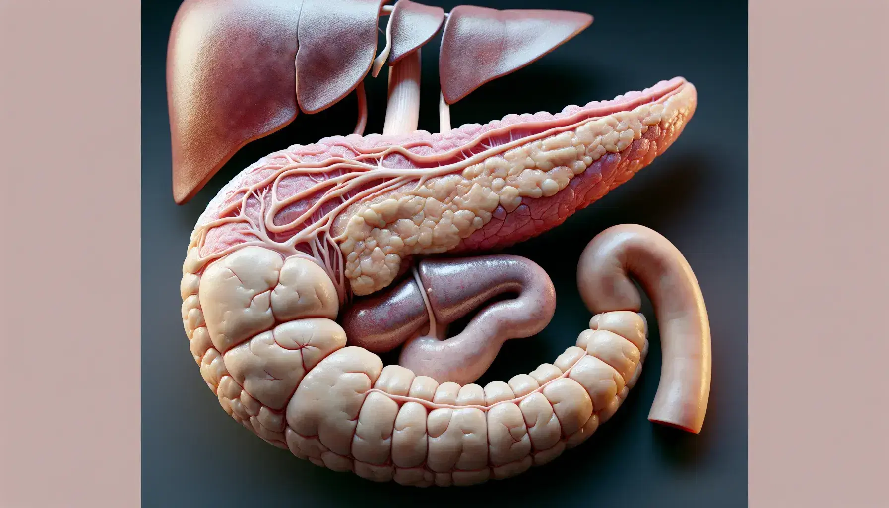 modelo de anatomía del páncreas