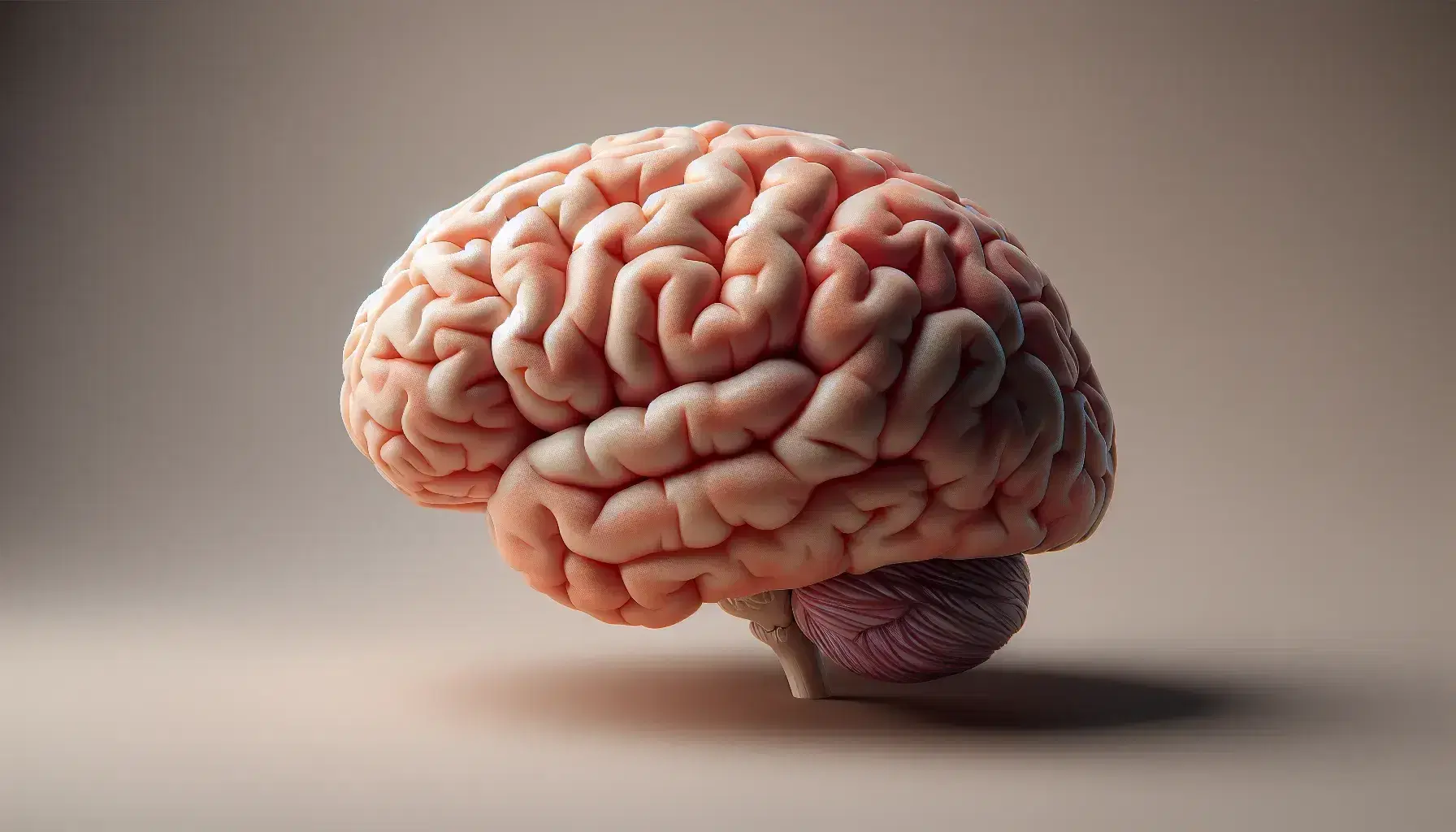 Detailed model of the human left cerebral hemisphere with cerebral cortex, evident gyri and sulci, and centered anterior cingulate cortex.