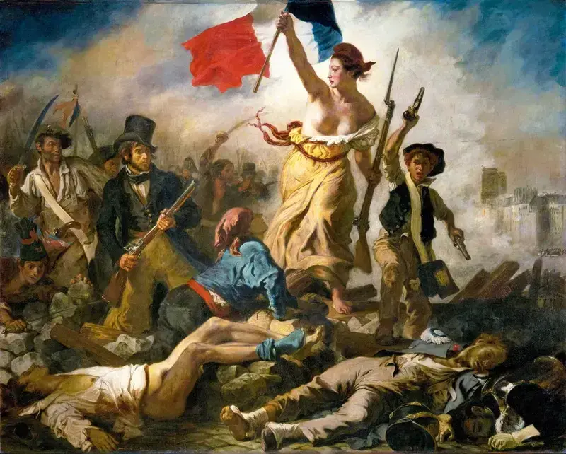 La Libertà che guida il popolo, dipinto di Eugene Delacroix